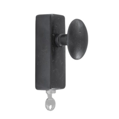 CDF raamkruk afsluitbaar BT1018 knop ei ovaal 55 mm, zwart