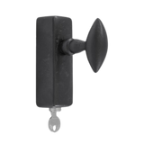 CDF raamkruk afsluitbaar BT254 ovaal met spitse punt 60mm, zwart
