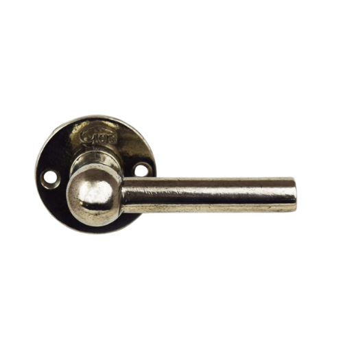 Giara deurkrukken M8/L+L model op rond rozet, wit brons