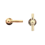 Giara deurkrukken M8+C8/T+L R3 rond rozet 38 mm,natuur brons