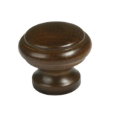 Viher meubelknop ribbel 35 mm, beuken donker