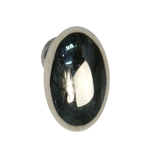 Meubelknop ovaal 30 mm, nikkel glans
