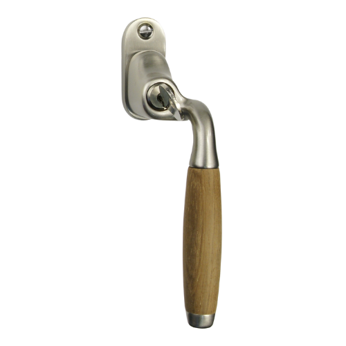 Eemland raamkruk afsl. verkr. Rs. 148mm, nikkel mat/teak