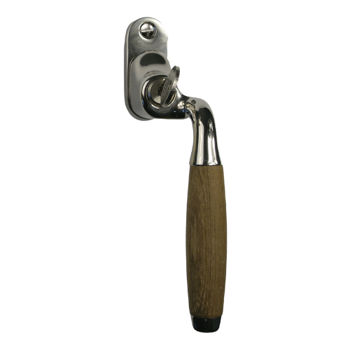 Eemland raamkruk afsl. verkr. Rs. 148 mm,nikkel glans/teak
