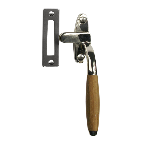 Eemland raamboom 133 mm links, nikkel glans/teak