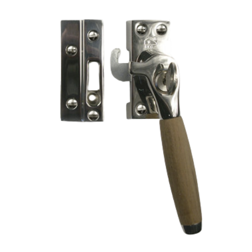 Eemland raamboom afsl. 155 mm Rs. SKG, nikkel glans//teak