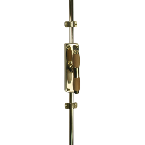 Eemland raamespagnolet compl. 128x35 mm, mess. ongel./teak