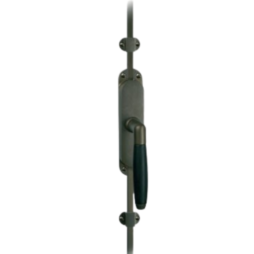Eemland deurespagnolet compl. Rs. 150x35mm, anticato./ebben