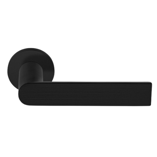 ARC PBA101 deurkruk ongeveerd op rozet, PVD mat zwart