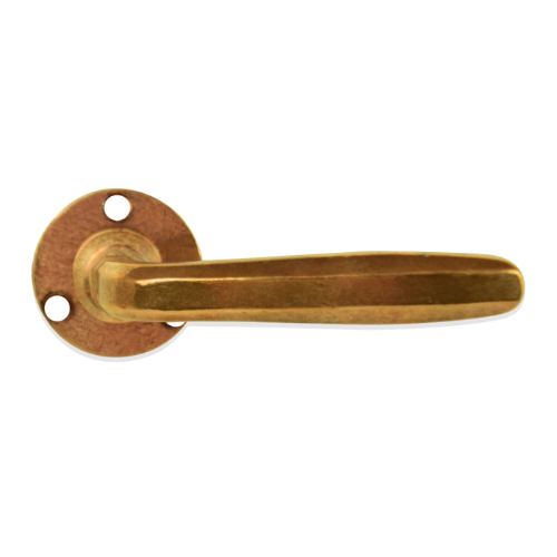 Giara deurkrukken M11/R3 op rond rozet 40 mm, natuur brons