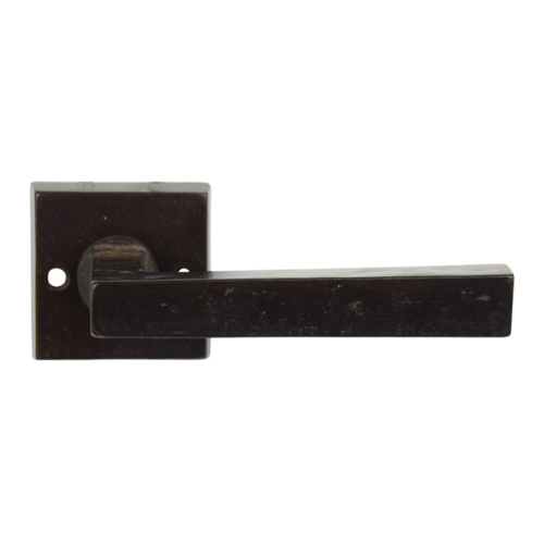 Giara deurkrukken M12-R12 op vierkant rozet, zwart brons