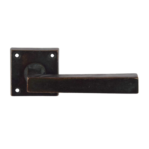 Giara deurkrukken M12/R12 op vierkant rozet 50mm, gr. brons