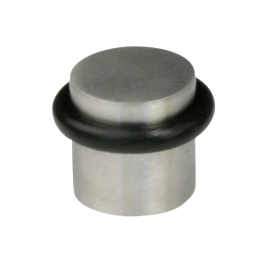 Vloer deurstop rond 25 x 23 mm, RVS mat