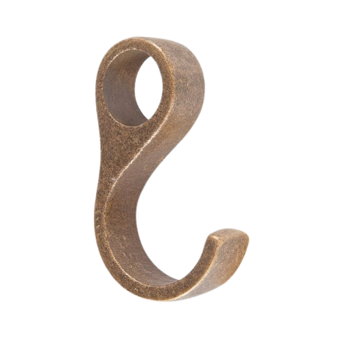 Pure keuken roede schuifhaak gesloten PRh 52mm, ruw brons