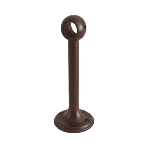 Pure garderobe roedesteun op rond rozet 130mm, roest