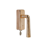 Pure raamkruk rond Ph1925+ afsluitbaar, ruw brons gepolijst