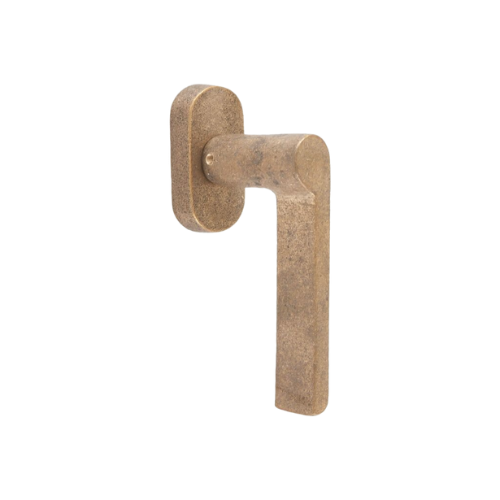 Pure raamkruk Rs. strak Ph1928 op ovaal rozet, ruw brons