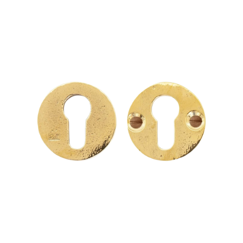 Pure VH PC rozetten rond, ruw brons gepolijst