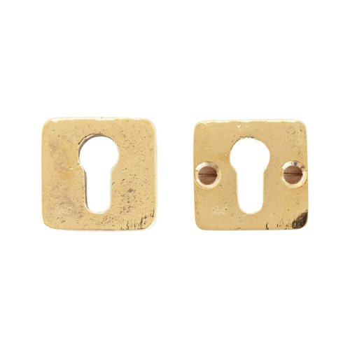 Pure VH PC rozetten vierkant SQU, ruw brons gepolijst