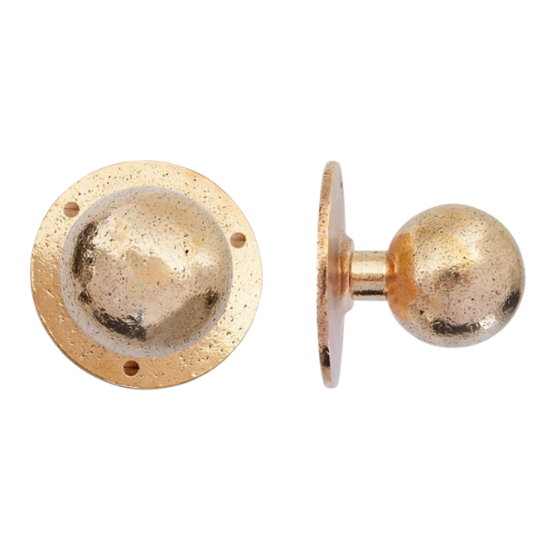 Pure voordeurknop kogel PT-70 mm rozet 120 mm, ruw brons gep