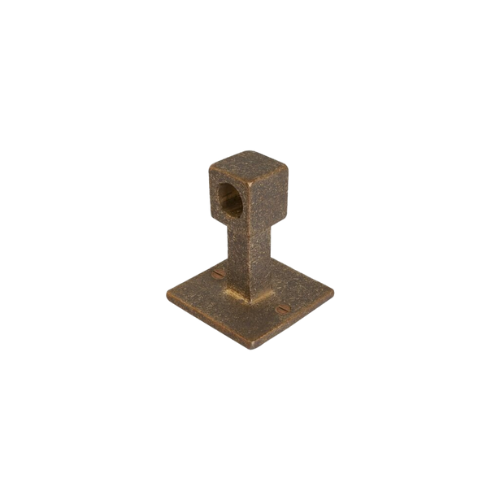 Pure eindsteun Q links, ruw brons