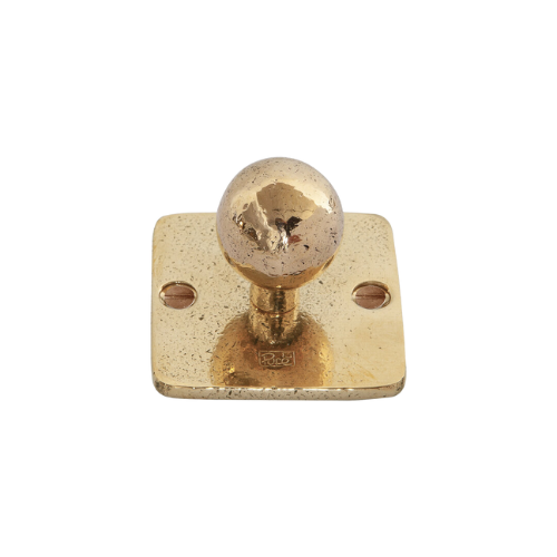 Pure kapstokhaak kogel PT/Q op vierkant rozet, ruw br. gep.