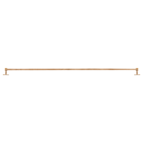 Pure handdoekhouder 2 eindsteunen Q 1000mm, ruw brons gepol.