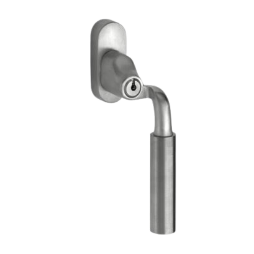Bauhaus raamkruk afsl. verkr. 162 mm Ls, nikkel mat
