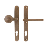 Pure voord. VH langschild knop/kruk PH2017 72 PZ, ruw brons