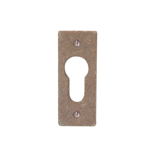 Pure cilinderrozet rechthoekig RECTANGLE, ruw brons
