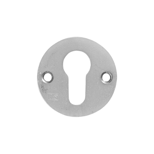 Pure cilinderrozet 50F rond 50 mm, mat wit brons