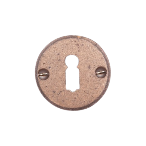 Pure sleutelrozet BB/R50 rond 50 mm, ruw brons
