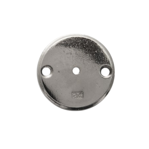 Pure los meubel plaatje 50R rond, wit brons
