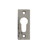 Pure cilinderrozet rechthoekig RECTANGLE, wit brons