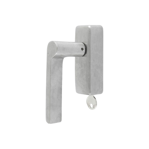 Pure raamkruk strak Ph1928 afsluitbaar, Ls, mat wit brons