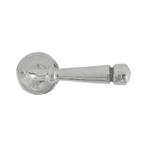 Pure deurkrukken Ph1830 op rond rozet, wit brons