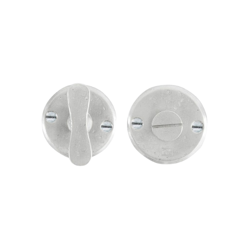 Pure V&B garnituur op rond rozet 50R mm, mat wit brons