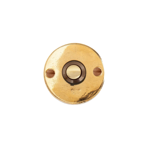 Pure beldrukker rond BS50R 50 mm, ruw brons gepolijst