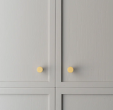 Ascot meubelknop 25 mm, messing ongelakt