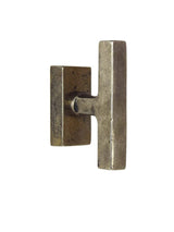 Giara raamkruk C12 T-model op rechth.  rozet, oud tin