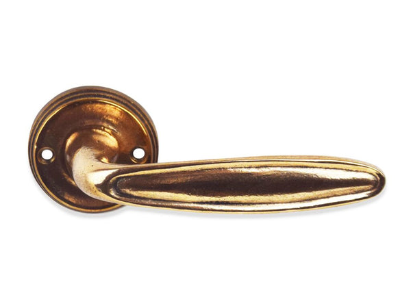 Giara deurkrukken M2/R1 op rond rozet 38 mm, natuur brons