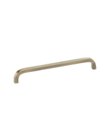 Curve meubelgreep h.o.h. 392 mm, Aged Brass