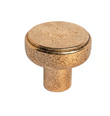 Pure Tukan meubelknop rond 60 mm, ruw brons gepolijst