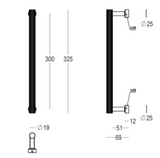 Quincalux Royal deurgreep 300 mm