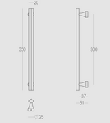 Quincalux Tokyo deurgreep 300 mm