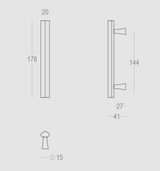 Quincalux Tokyo meubelgreep 128 mm