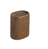 Pure meubelknop Cast ovaal 37 mm, ruw brons