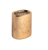 Pure meubelknop CAST ovaal 37 mm, ruw brons gepolijst