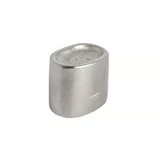 Pure meubelknop Cast ovaal 25 mm, mat wit brons