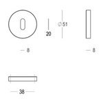 Quincalux Palma/ Royal sleutelrozet